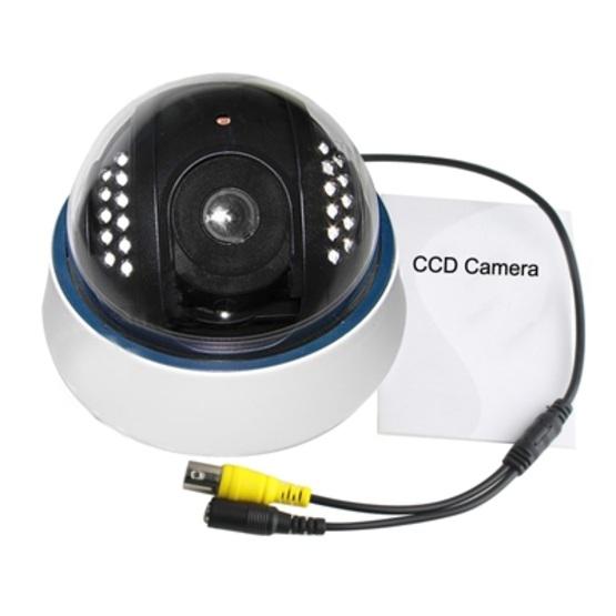 1 3 SONY Color 600TVL Dome CCD Camera IR Distance 15m