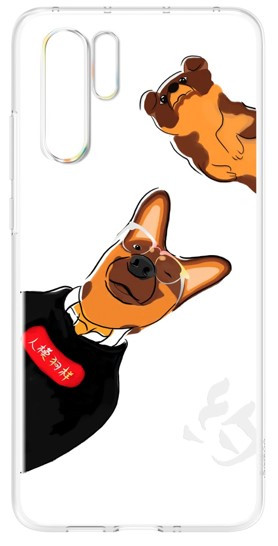 

Huawei P30 Pro Clear Phone Cover - Dog