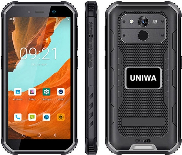 UNIWA F965 Pro Rugged Phone Dual Sim 128GB Black Orange (6GB RAM) - EU Plug