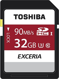 

TOSHIBA 32GB SDHC <N302> U3 90MB/s