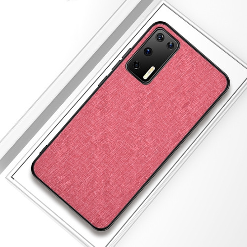 Etoren Com Shockproof Cloth Texture Pc Tpu Protective Case For Huawei P40 Modern Pink