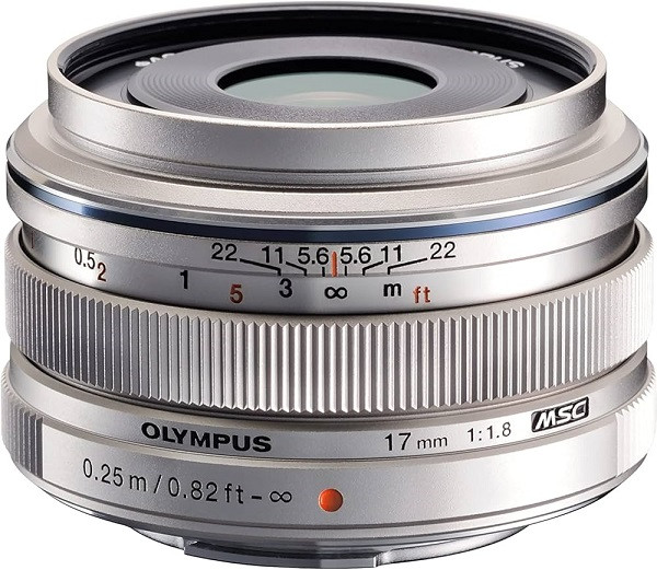 Olympus OM System M.Zuiko Digital 17mm f/1.8 II Lens (Silver)