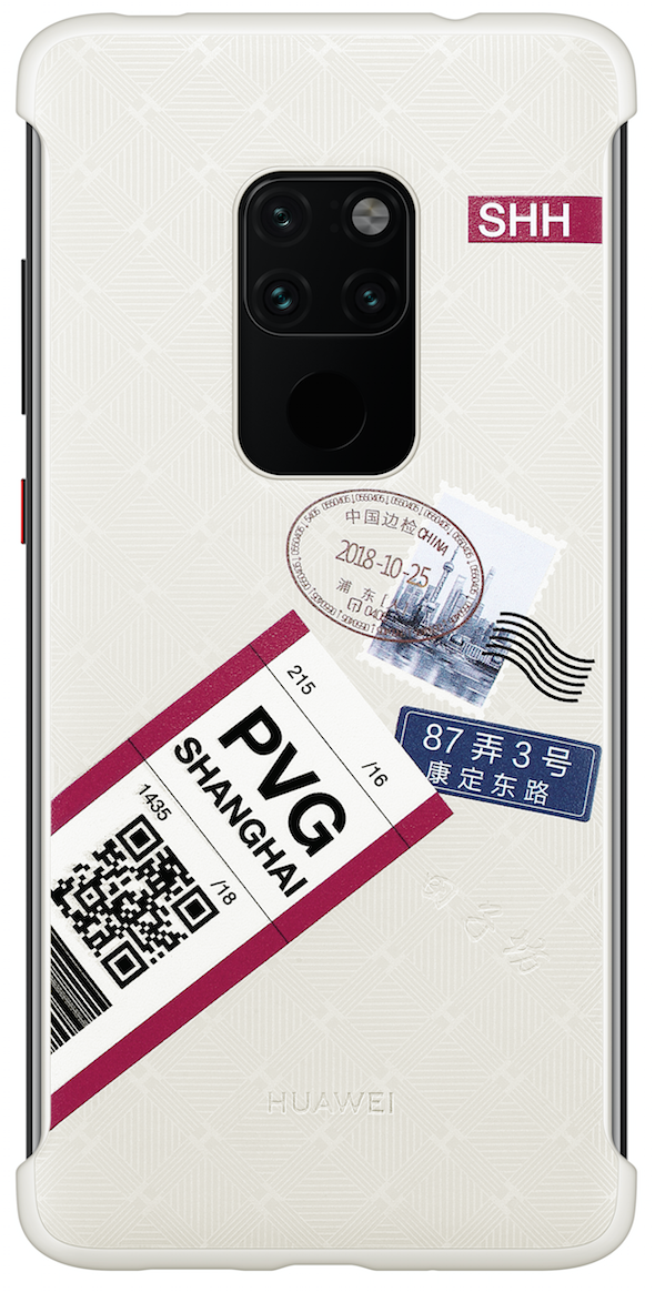 

Huawei Mate 20 Travel Theme Phone Cover White