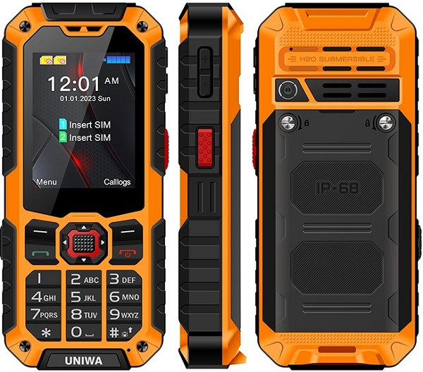 UNIWA S9 Rugged Phone Dual Sim Orange