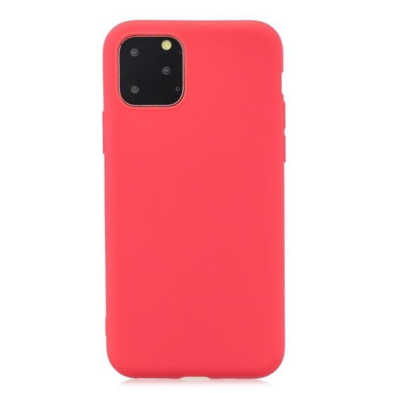 Etoren Com Frosted Solid Color Tpu Protective Case For Iphone 11 Pro Max Red