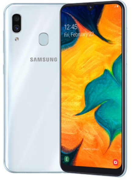 

Samsung Galaxy A30 Dual A305FD 64GB White (4GB RAM)
