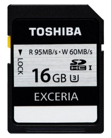 

TOSHIBA 16GB T-Flash <Exceria U3> 95MB/s