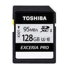 

TOSHIBA 128GB SDXC <Exceria U3> 95MB/s