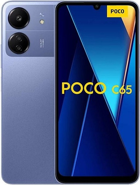  Poco C65 4G LTE GSM (128GB + 6GB) 50MP Triple Camera 6.74 Octa  Core (Tmobile Mint Tello Global) Global Unlocked + (w/Fast 33w Car Charger)  (Blue Global ROM) : Cell Phones