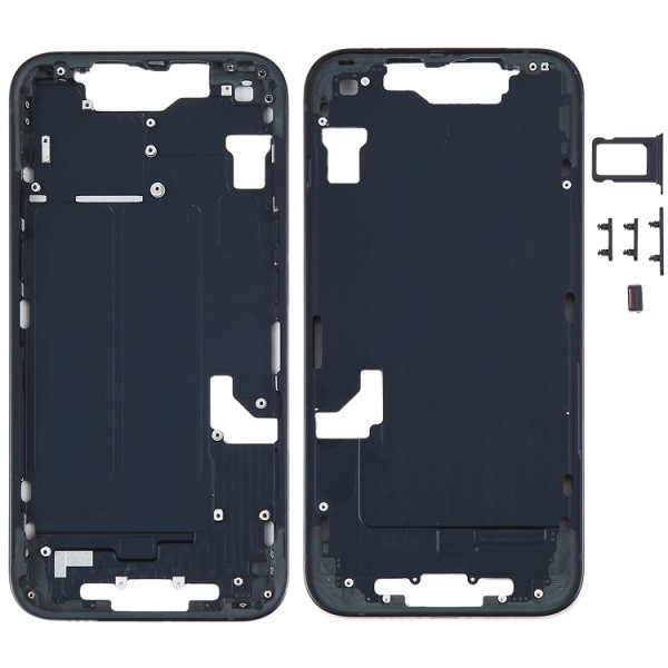 Middle Frame with Side Keys for iPhone 14 (Black)