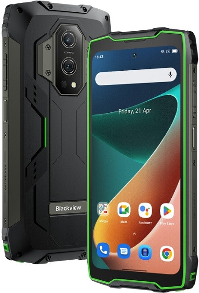 Blackview BV9300 12GB/256GB Laser Rangefinder Green - Smartphone