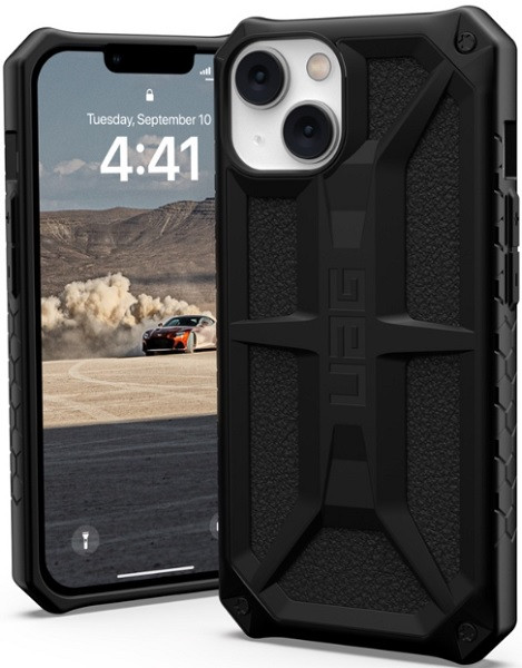 UAG Monarch Cover with Rugged Lightweight Slim Shockproof Drop Protective Case for iPhone 14 Plus (Black)