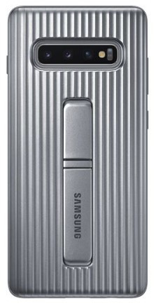

Samsung Galaxy S10 Protective Standing Phone Cover (Silver)