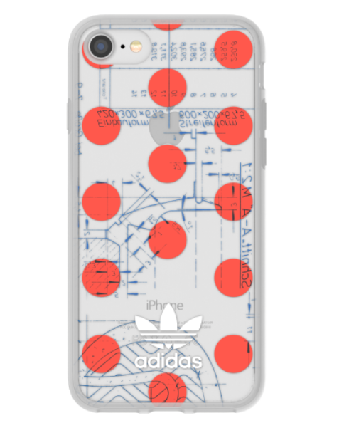 

Adidas iPhone 8 Clear Back Phone Case Red-Polka Dot