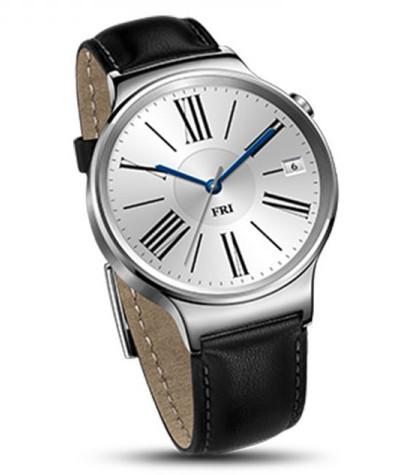 

Huawei Watch Stainless Steel with black leather