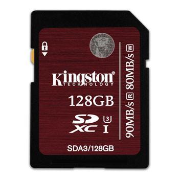 

Kingston 128GB SDXC U3/4K 90MB/s