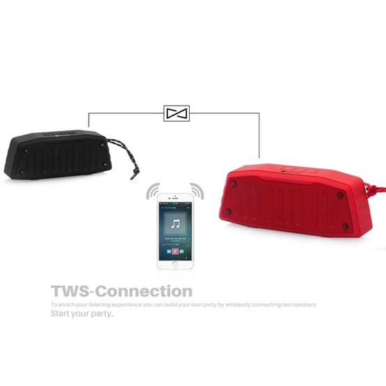 NewRixing NR-4019 Outdoor Portable Bluetooth Speaker Red