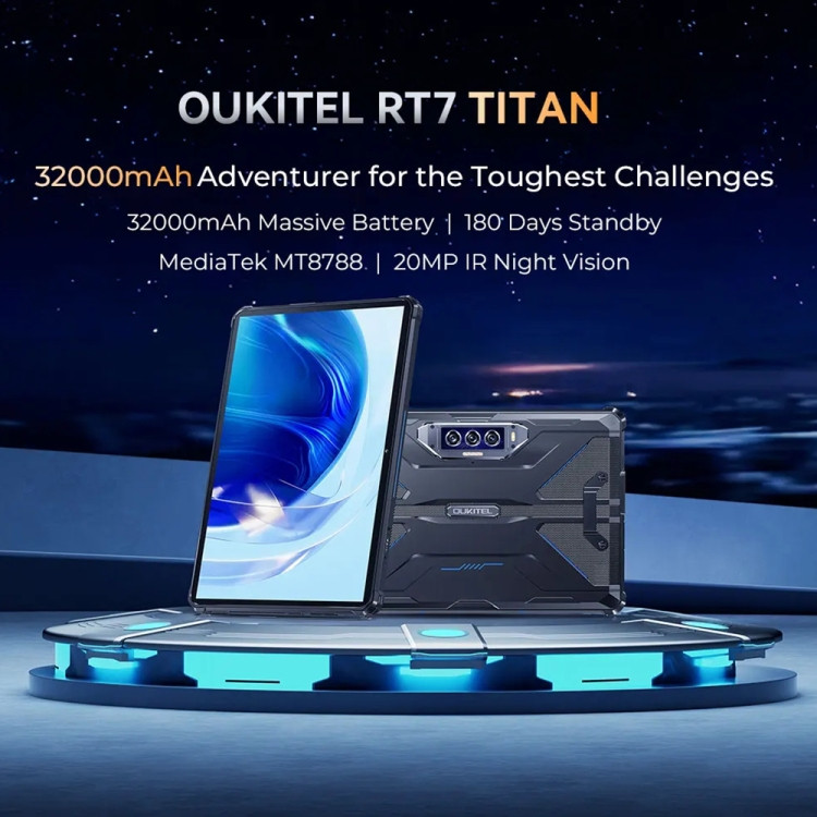 Etoren EU  Oukitel RT7 Titan Rugged Tablet 10.1 inch LTE 256GB Blue (8GB  RAM)-Ofertas online