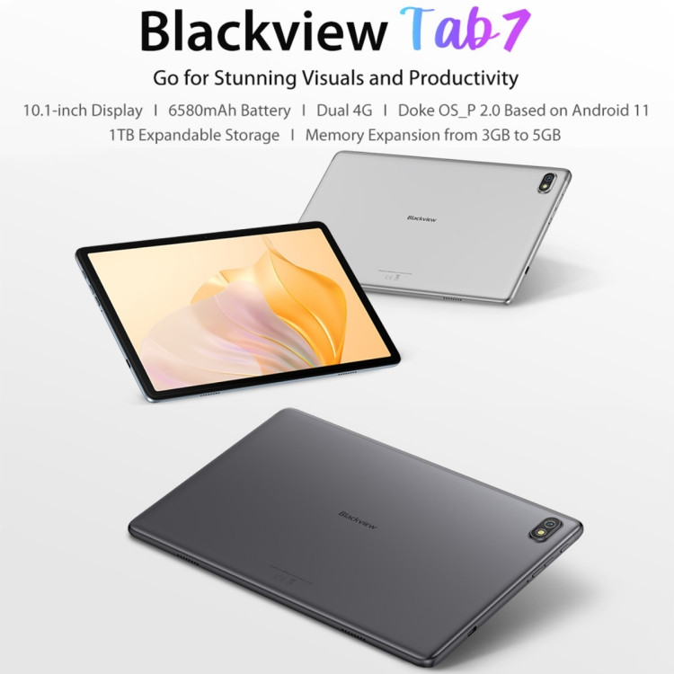 Blackview Tab 7 10.1-inch Quad Core Tablet Unisoc T310 3GB+32GB 6580mAh  Android 4G Tablet